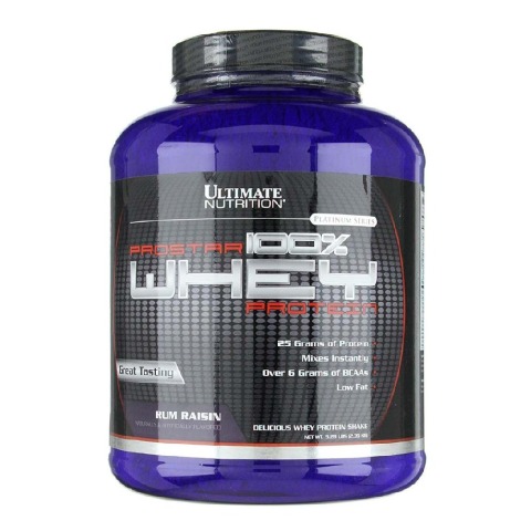 Ultimate Nutrition Prostar 100% Whey Protein, 5.28 lb Rum Raisin