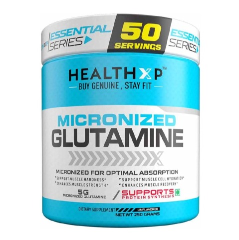 1 - HealthXP Essential Series Micronized Glutamine,  0.55 lb  Unflavoured 