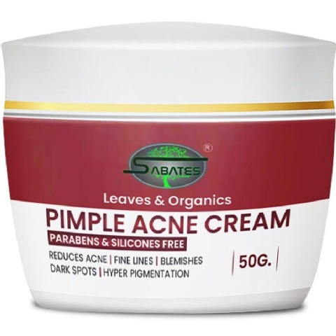 Sabates Pimple Acne Cream,  50 g  100% Ayurvedic 
