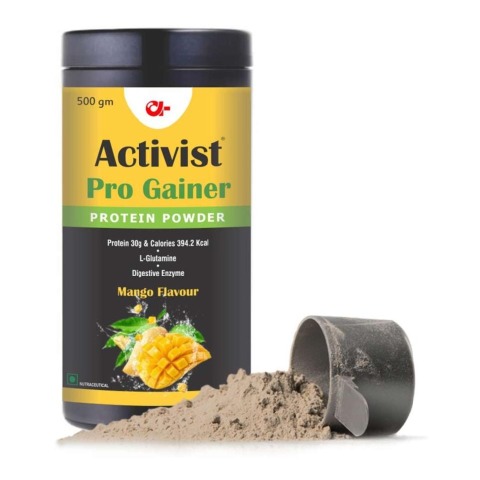 1 - Activist Pro Gainer Protein Powder,  1.1 lb  Mango 
