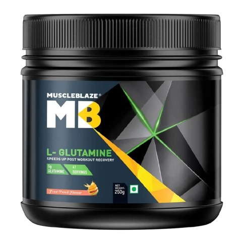 7 - MuscleBlaze L-Glutamine OP, 0.55 lb Fruit Punch