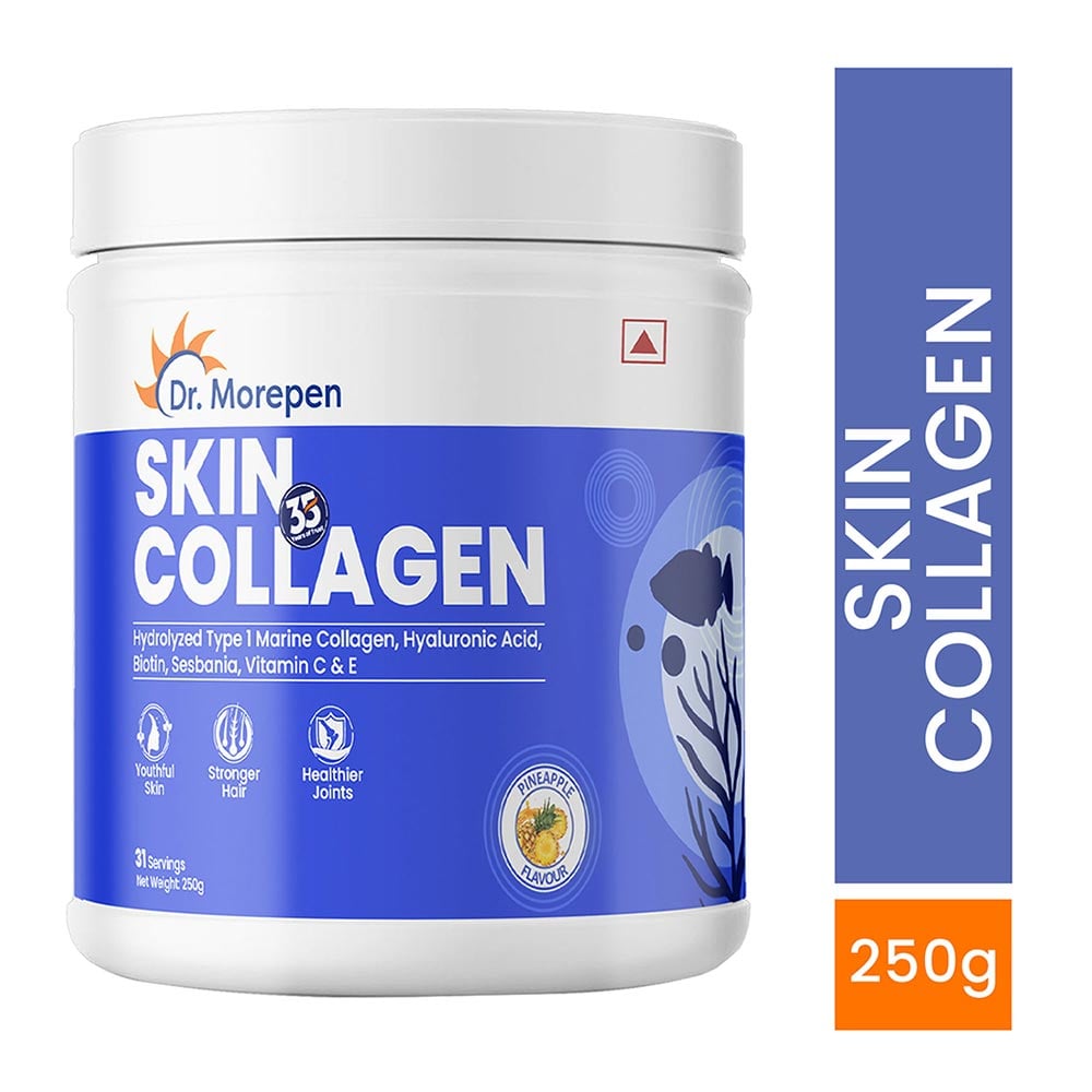 2 - Dr. Morepen Marine Skin Collagen,  200 g  Pineapple 