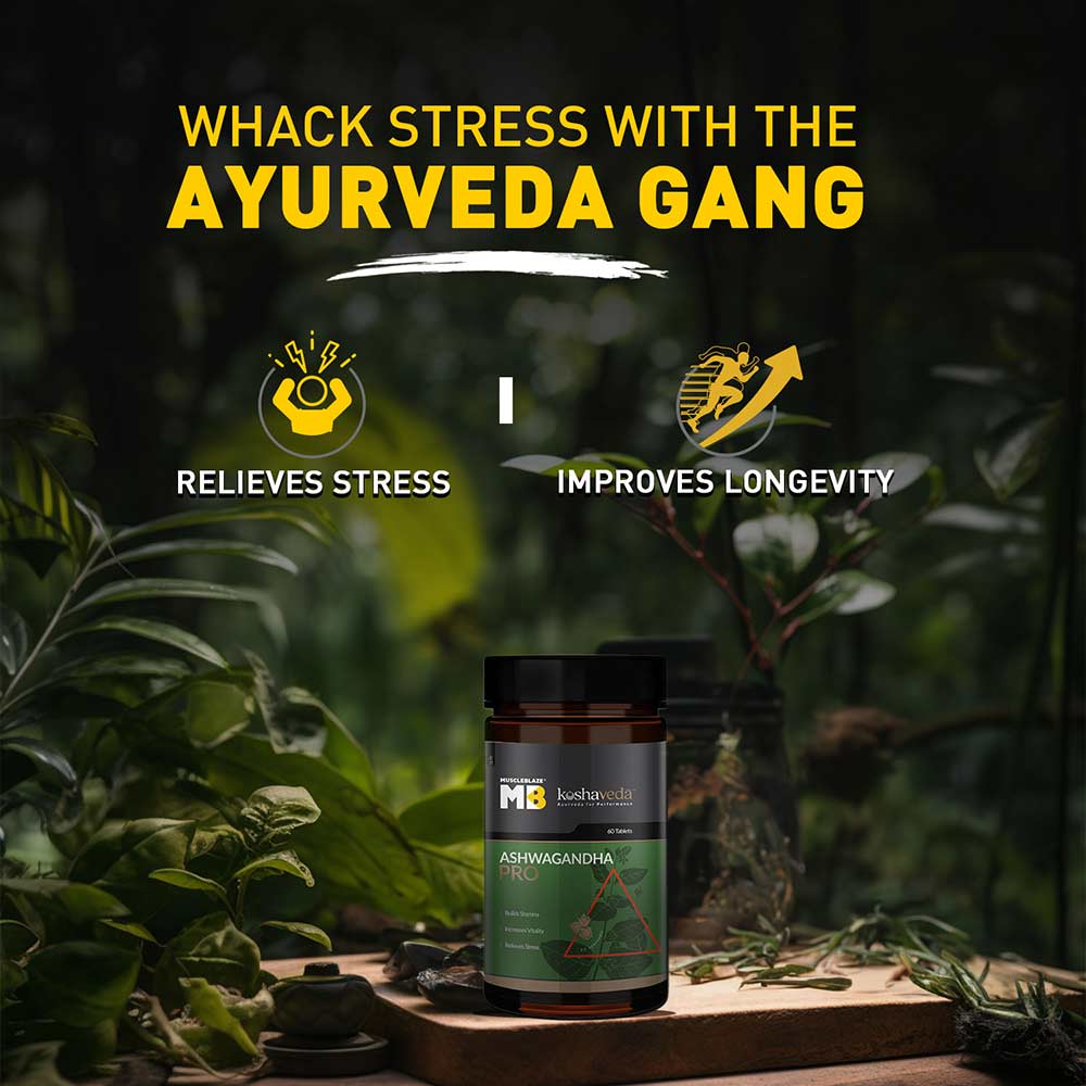 4 - Koshaveda Ashwagandha Pro by MuscleBlaze,  60 tablet(s)