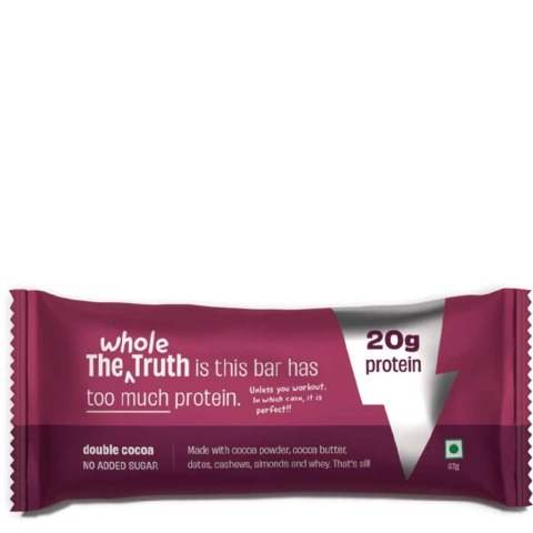 1 - The Whole Truth High Protein Bar 20g,  5 bar(s)  Double Cocoa 