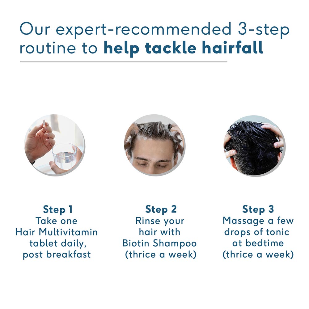 4 - HealthKart HK Vitals Anti-Hairfall Kit (for Men), 3 Piece(s)/Pack Combo