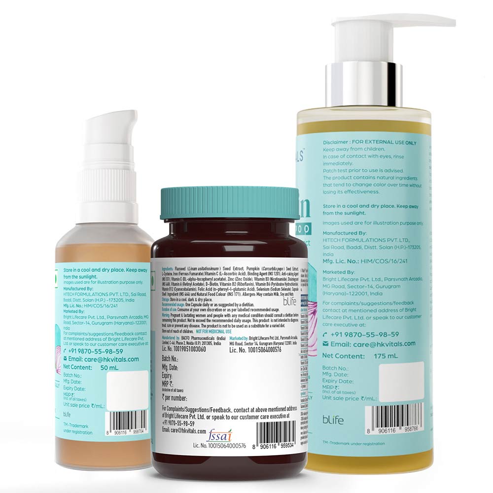 1 - HK Vitals Anti-Hairfall Kit (for Men) by HealthKart,  3 Piece(s)/Pack  Combo