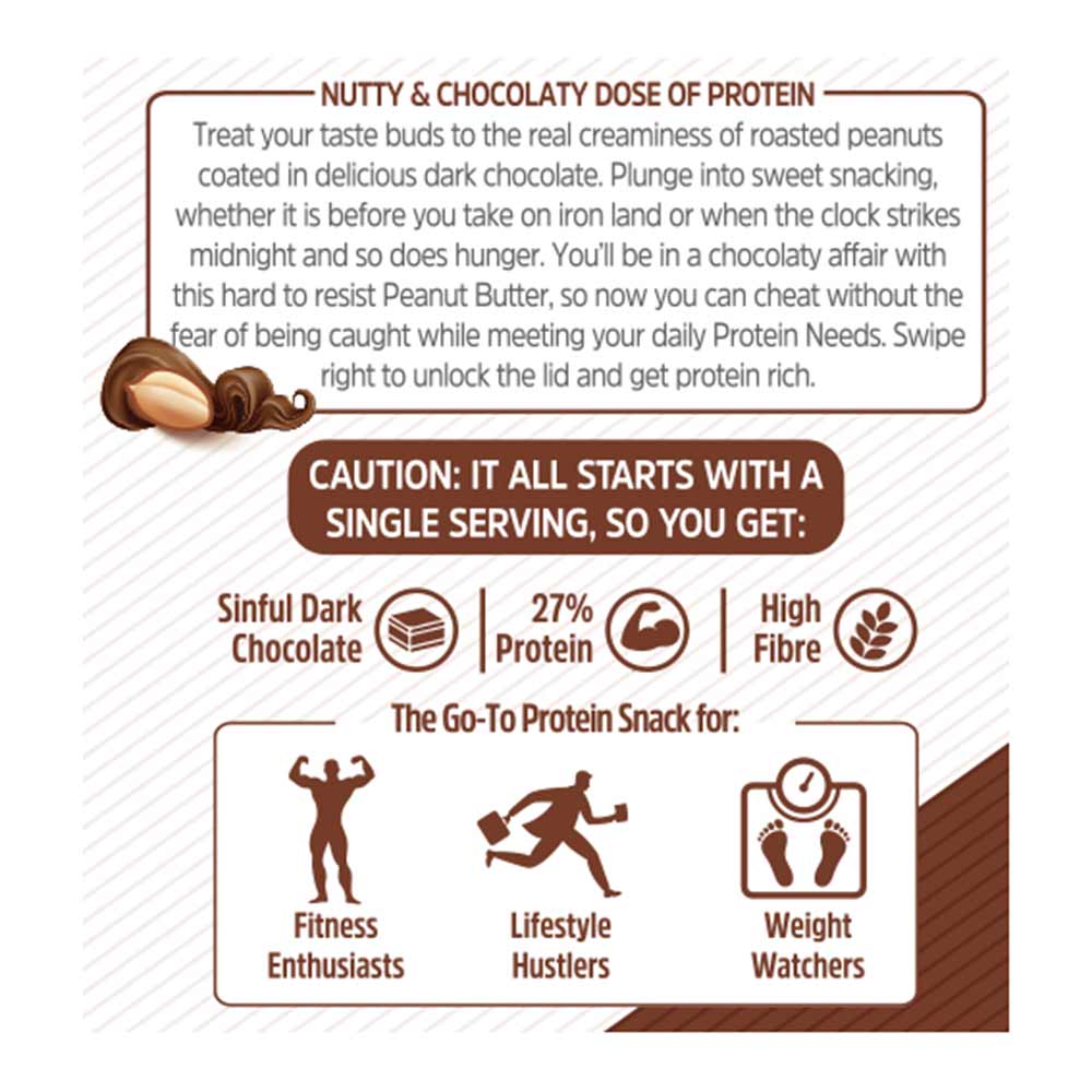 2 - MuscleBlaze High Protein Peanut Butter,  0.340 kg  Dark Chocolate Creamy 