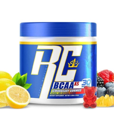 1 - RONNIE COLEMAN BCAA-XS, 0.42 lb 50 Servings Lemonbeary Gummies