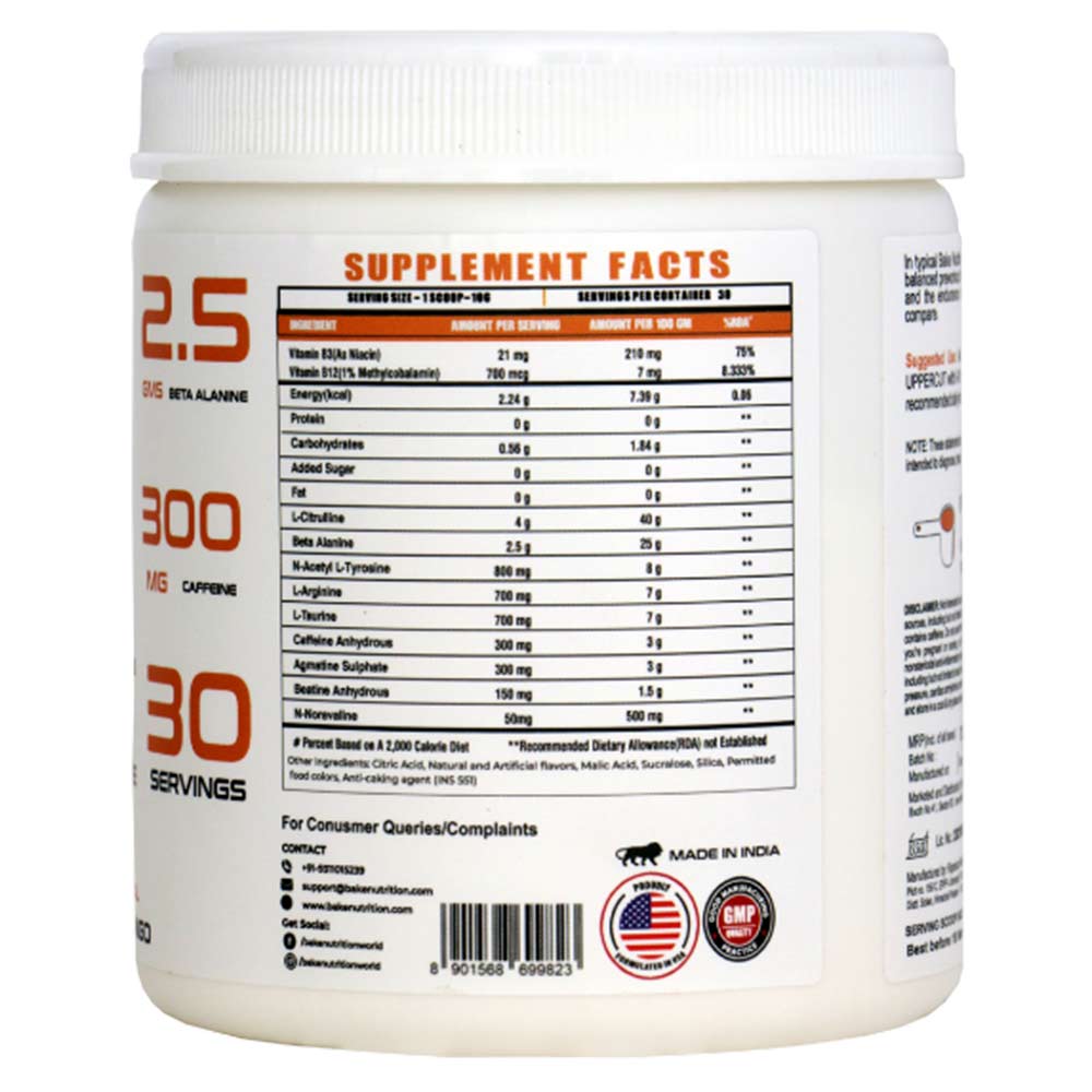 3 - Bake Nutrition Upper Cut Pre Workout,  0.66 lb  Orange & Mango 