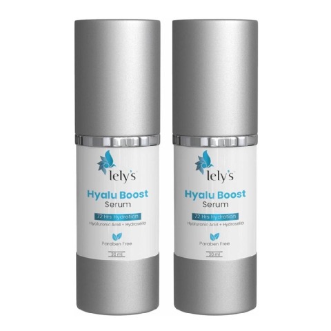 Lely's Hyalu Boost Serum,  30 ml  for All Skin Types (Pack of 2) 
