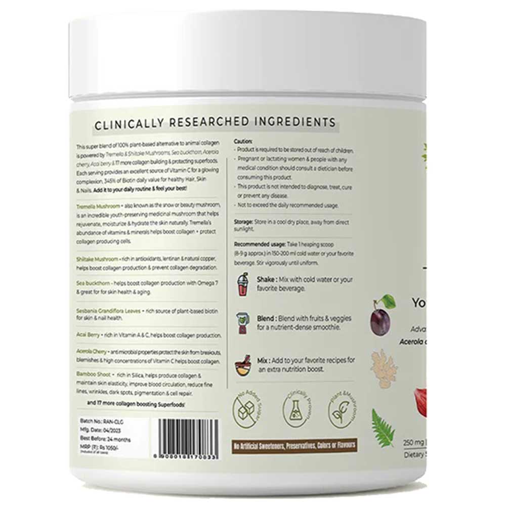 1 - Rooted Active Naturals Collagen,  250 g  Unflavoured 
