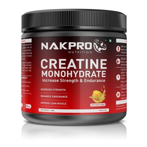 1 - Nakpro Creatine Monohydrate,  Fruit Punch (Jar)  0.55 lb 