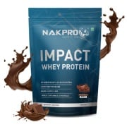 Nakpro Impact Whey Protein, 1 kg (2.2 lb), Double Rich Chocolate