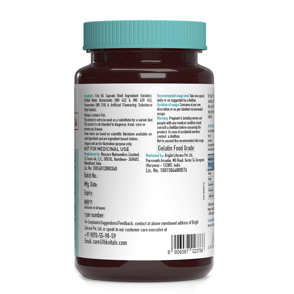 21 - HK Vitals Advanced Omega-3 by HealthKart,  60 capsules 