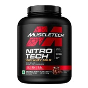 MuscleTech Nitrotech 100% Whey Gold, 1.81 kg (3.99 lb), Double Rich Chocolate - India