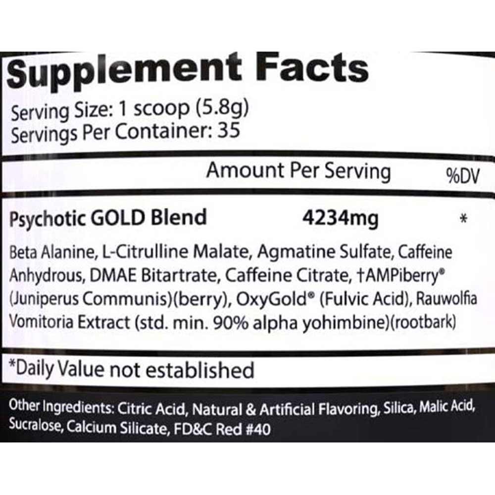 2 - Insane Labz Psychotic Gold,  0.41 lb  Blue Punch 