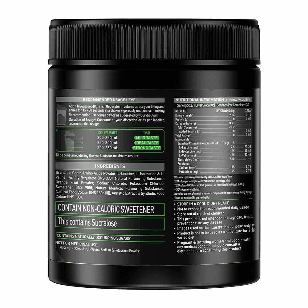 11 - MuscleBlaze BCAA Pro OP,  0.53 lb  30 Servings  Tropical Fest 
