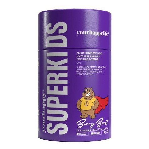 1 - YourHappyLife SuperKids Multivitamin,  60 gummies  Berry Burst 