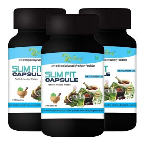 1 - Riffway Slim Fit,  30 capsules  Unflavoured (Pack of 3) 