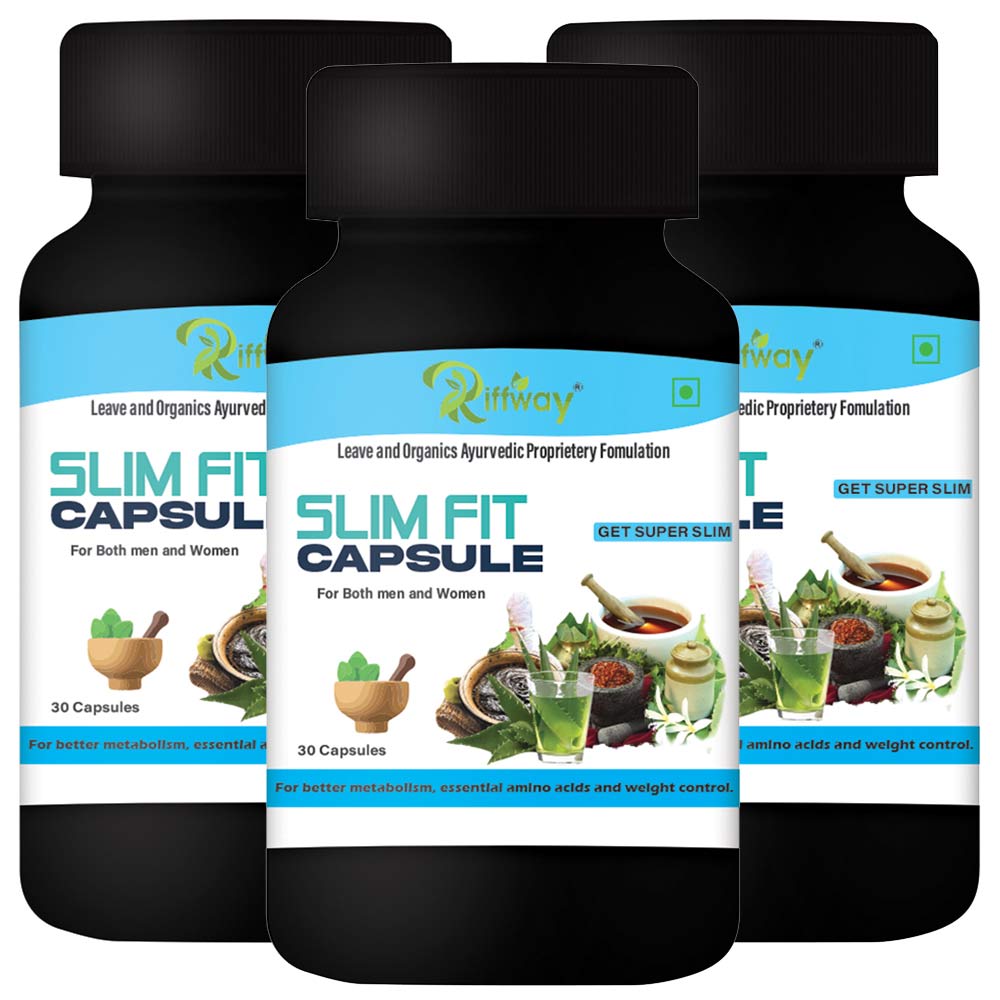 1 - Riffway Slim Fit,  30 capsules  Unflavoured (Pack of 3) 