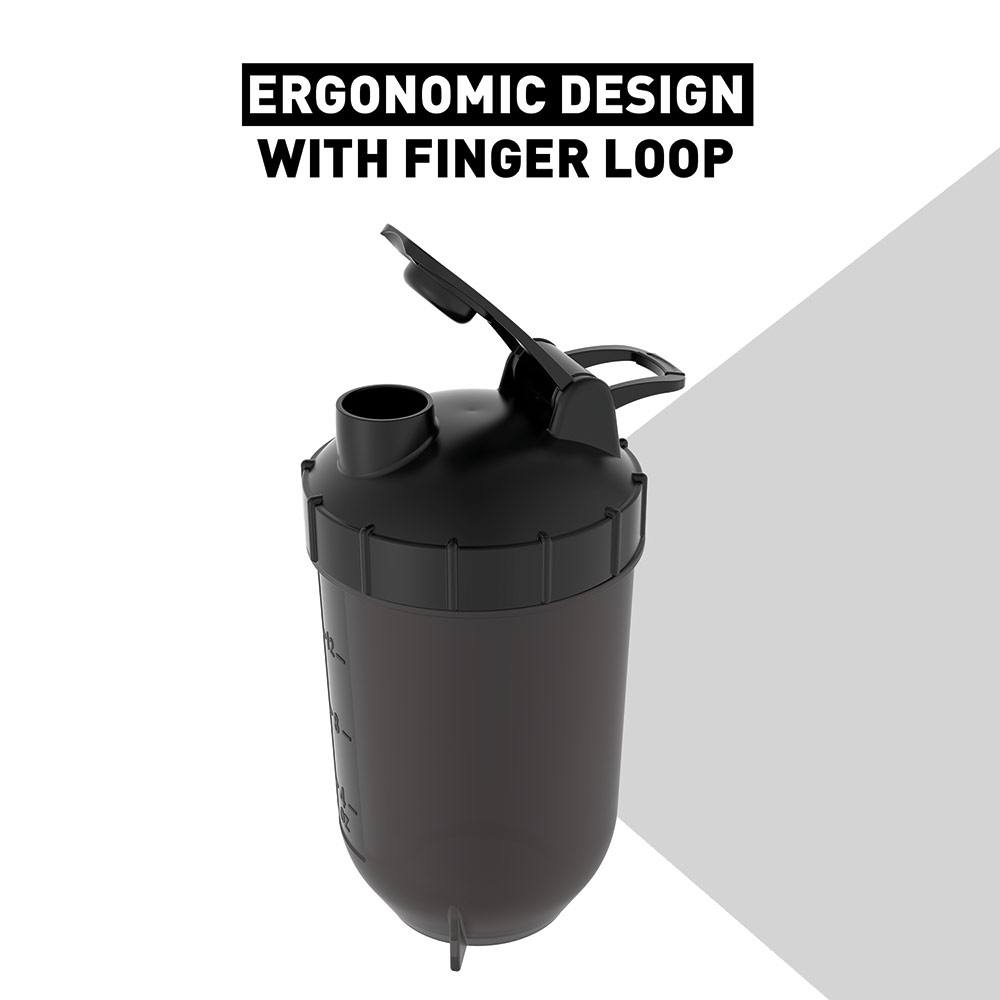 5 - MuscleBlaze Bullet Shaker,  Jet Black  500 ml 