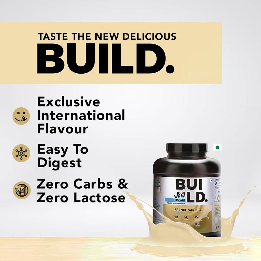 8 - Build 100% Whey Isolate,  4.4 lb  French Vanilla 