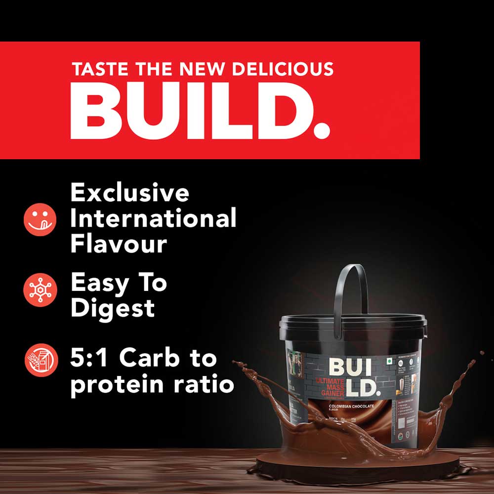 5 - Build Ultimate Mass Gainer,  11 lb  Colombian Chocolate 