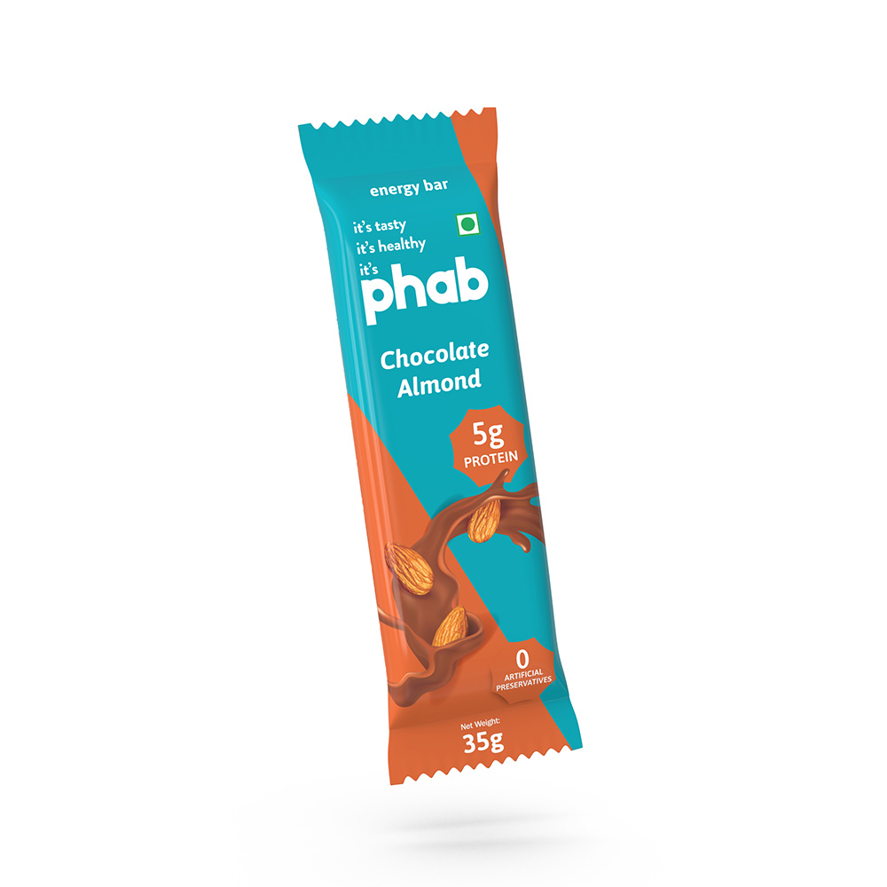 3 - Phab Energy Bar,  6 bar(s)  Chocolate Almond 