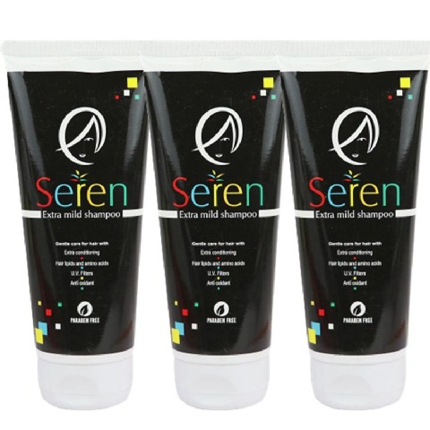 1 - Seren Extra Mild Shampoo,  100 ml  for Hair with Extra Conditioning (Pack of 3) 