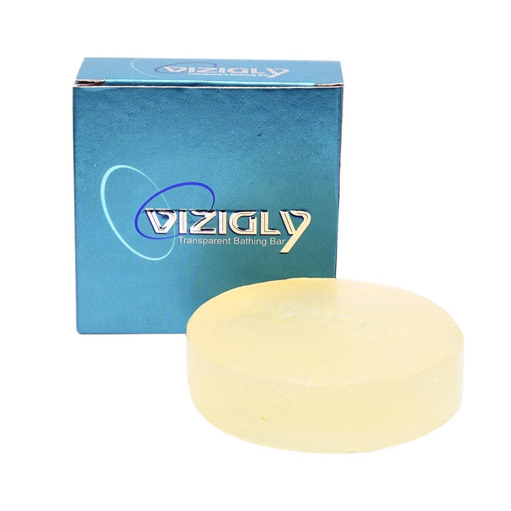 4 - Vizigly Transparent Bathing Bar,  75 g  For Sensitive and Normal Skin (Pack of 3) 