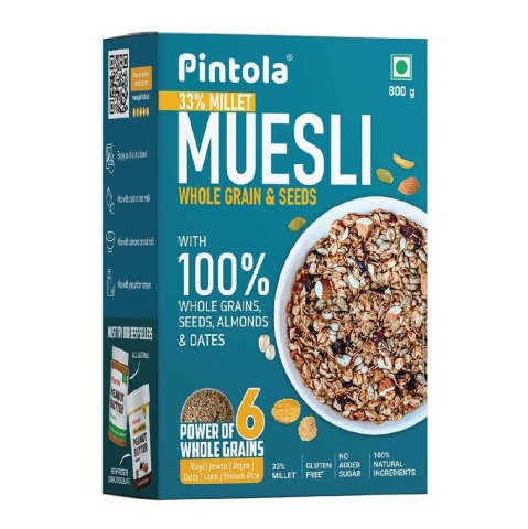 1 - Pintola Muesli, 800 g Whole Grain & Seeds with 33% Millet