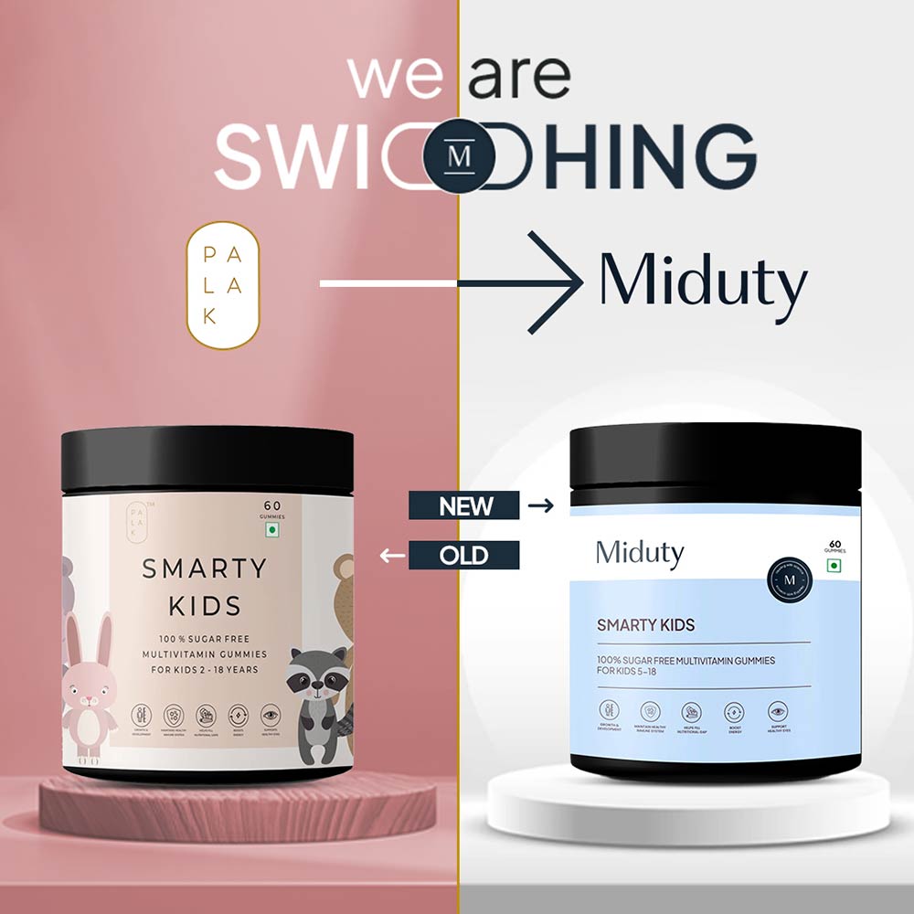 3 - Miduty Smarty Kids,  60 gummies  Unflavoured 