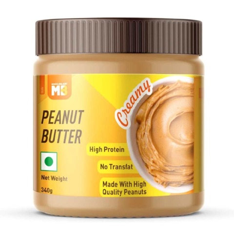 3 - MuscleBlaze Peanut Butter Pet Jar,  0.350 kg  Creamy 