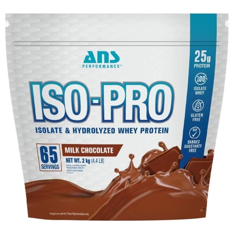 1 - ANS Performance ISO-PRO Isolate & Hydrolyzed Whey Protein,  4.4 lb  Milk Chocolate 
