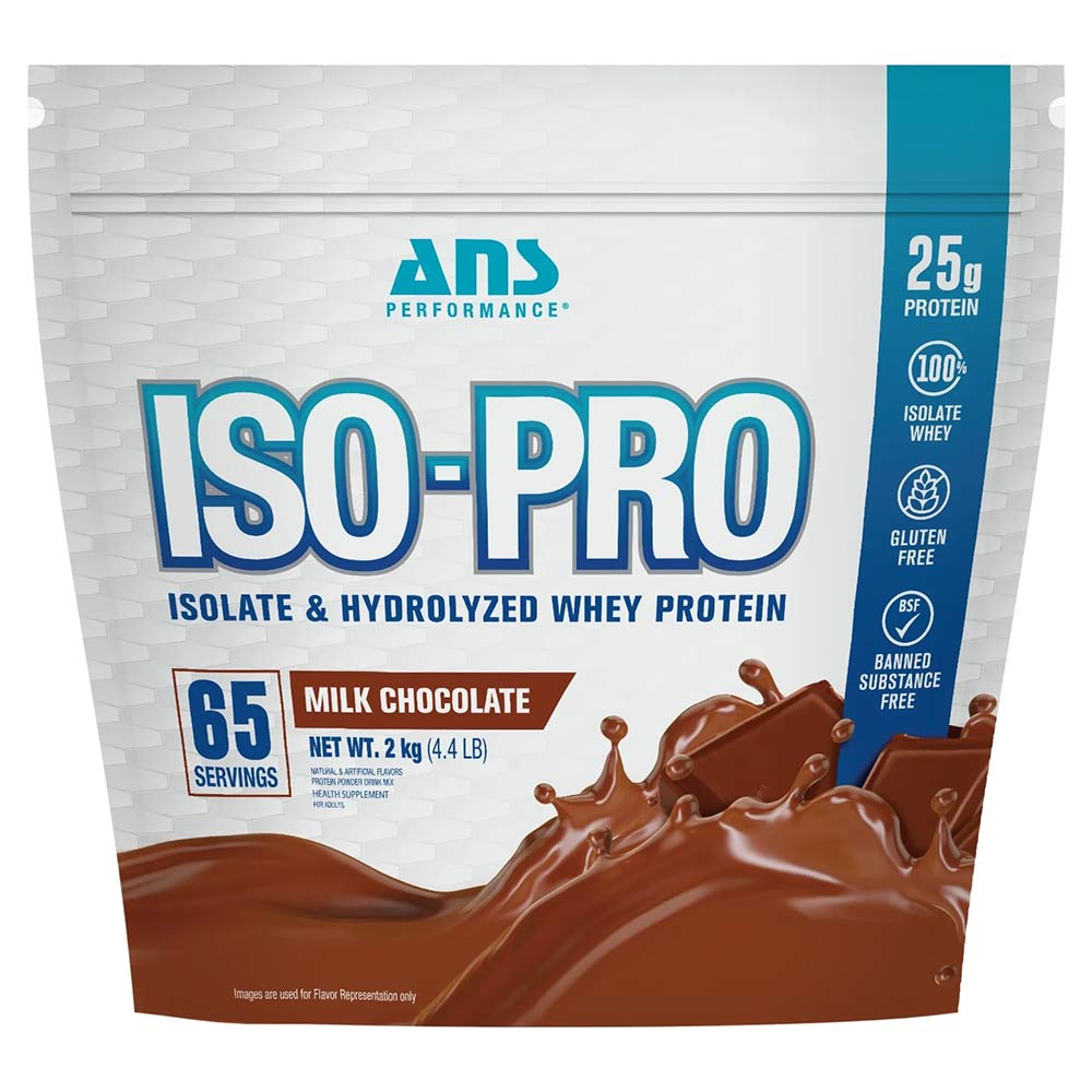 1 - ANS Performance ISO-PRO Isolate & Hydrolyzed Whey Protein,  4.4 lb  Milk Chocolate 