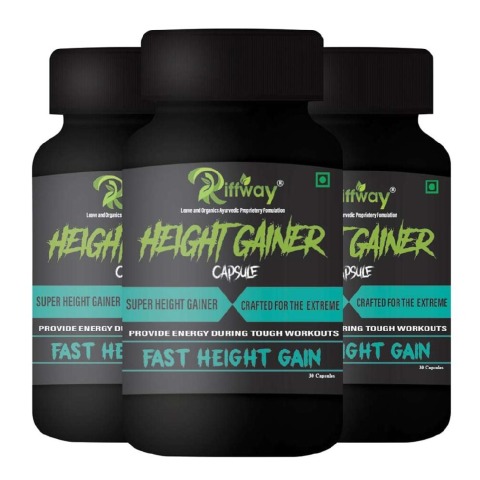 1 - Riffway Height Gainer (Pack of 3),  30 capsules 