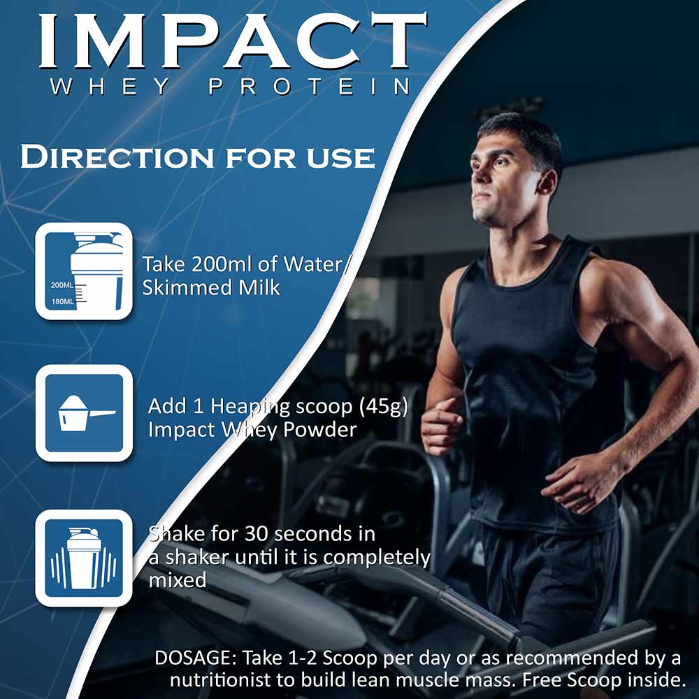 6 - Nakpro Impact Whey Protein,  2.2 lb  Chocolate Cream (Pack of 2) 