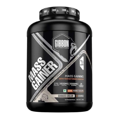 1 - Gibbon Nutrition Mass Gainer, 6.6 lb Cookies Cream