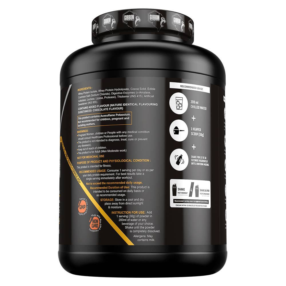 3 - Gibbon Nutrition Muscle Isolate,  4.4 lb  Vanilla Creamy 