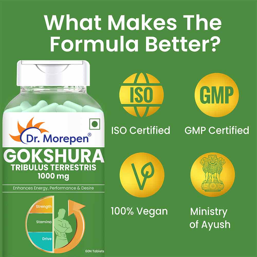 3 - Dr. Morepen Gokshura (Pack of 2),  60 tablet(s) 