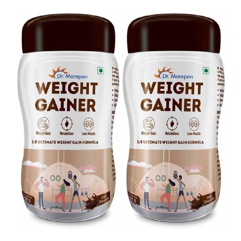 1 - Dr. Morepen Weight Gainer,  1.1 lb  Irish Chocolate (Pack of 2) 