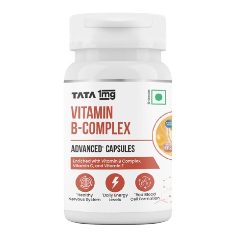 1 - Tata 1mg Vitamin B-Complex, 60 capsules Unflavoured