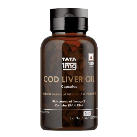 1 - Tata 1mg Cod Liver Oil, 100 capsules