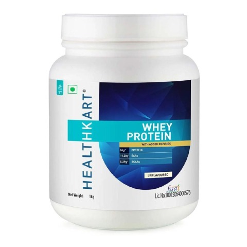 1 - HealthKart 100% Pure Whey Protein OP,  2.2 lb  Unflavoured 