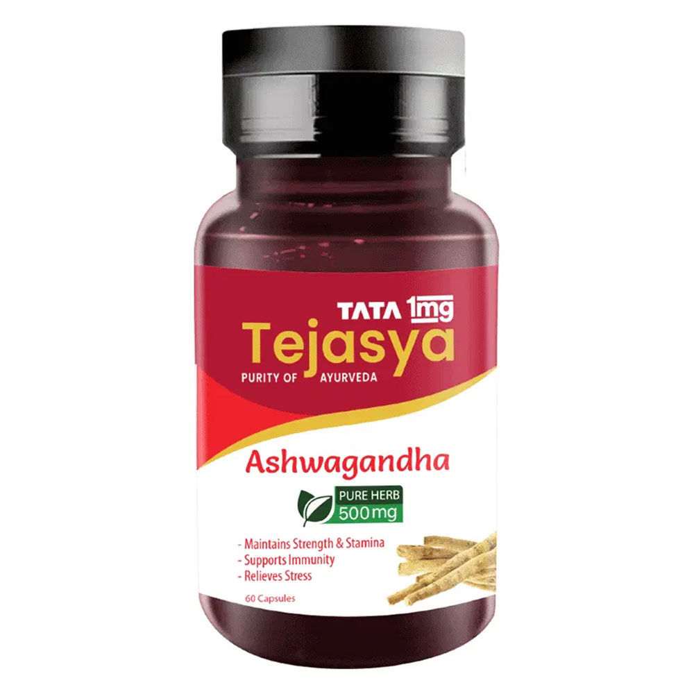 1 - Tata 1mg Tejasya Ashwagandha,  60 capsules 