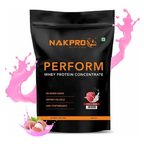 1 - Nakpro Perform Whey Protein Concentrate,  1.1 lb  Lychee 