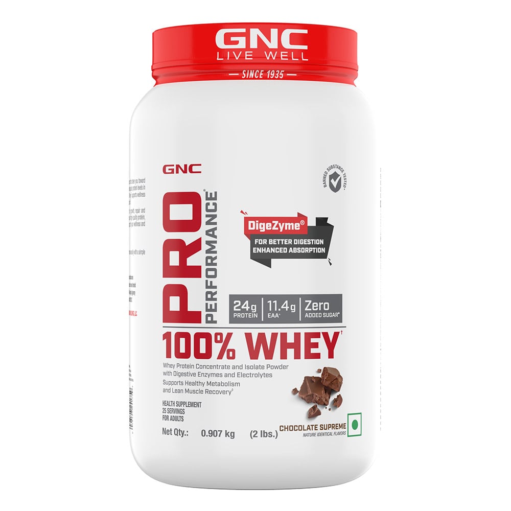 2 - GNC Pro Performance 100% Whey Protein, Gym Bag & Black Plastic Shaker Combo,  2 lb  Chocolate Supreme 