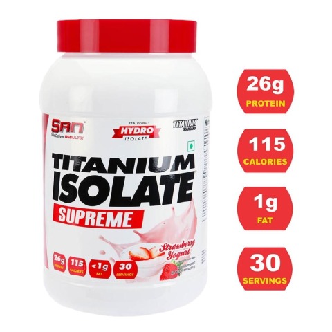 SAN Titanium Isolate Supreme,  1.98 lb  Strawberry Yogurt 