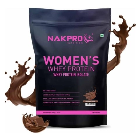 1 - Nakpro Women's Whey Protein,  1.1 lb  Chocolate 