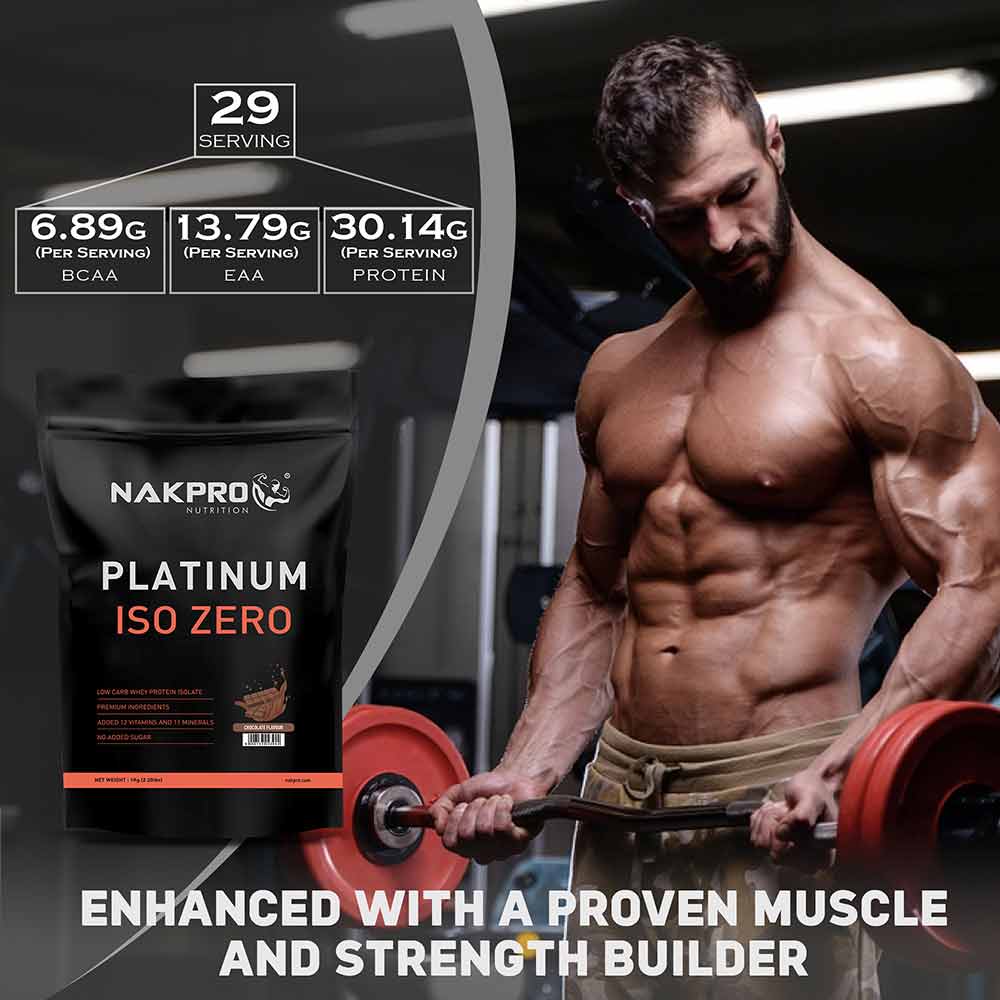 3 - Nakpro Platinum ISO Zero 2.2 lb & Shaker Bottle 500ml Combo,  2 Piece(s)/Pack  Chocolate 